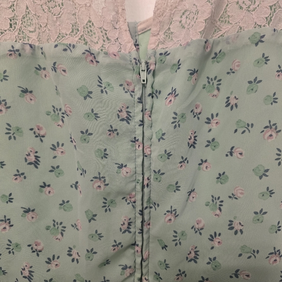Maurices Pale Green Dress With Flowers Womens Sz Xxl - Picture 5 of 10